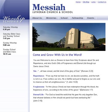 Messiah Lutheran Church - Screenshot