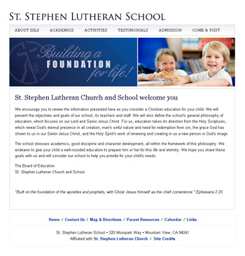 St. Stephen Lutheran School - Screenshot