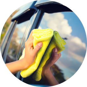 photo of a car being washed